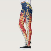 Vlag en zonnebloemen leggings (Links)