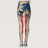 Vlag en zonnebloemen leggings (Voorkant)