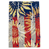Vlag en zonnebloemen medium cadeauzakje (Achterkant)