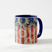 Vlag en zonnebloemen mok (Voorkant rechts)