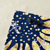 Vlag en zonnebloemen strandlaken (In situ)