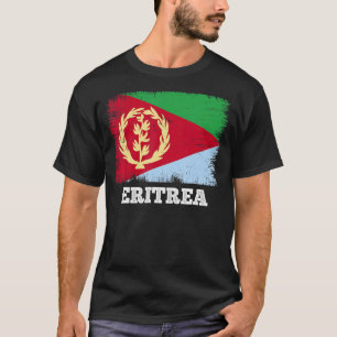  vlag Eritrees land Retro vlag Eritrees T-shirt