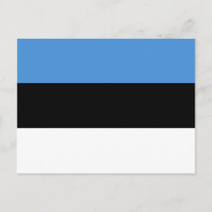 Vlag Estland-Briefkaart Briefkaart