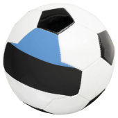 Vlag Estland-Voetbal Voetbal (Drie kwart)