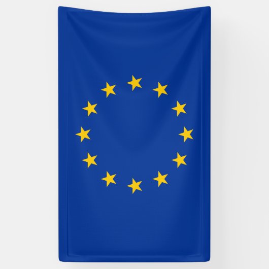 Vlag EU - Europese Unie Spandoek (Verticaal)
