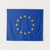 Vlag EU - Europese Unie Wandkleed (Voorkant (horizontaal))