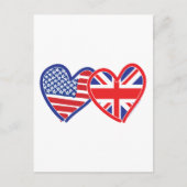 Vlag EU-Jack Flat USA Briefkaart (Voorkant)