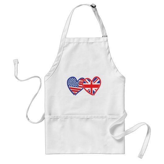 Vlag EU-Jack Flat USA Standaard Schort (Voorkant)