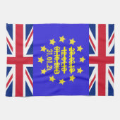 Vlag EU-referentienummer Britse vlag/Brexit Tracke Theedoek (Horizontaal)