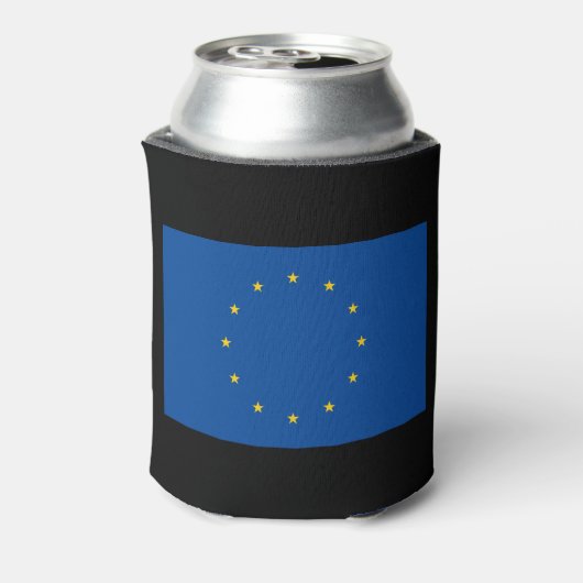 Vlag Europese Unie Blikjeskoeler (Blikje Achterkant)