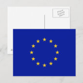 Vlag Europese Unie Briefkaart (Voorkant / Achterkant)