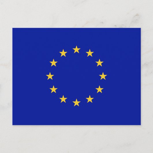 Vlag Europese Unie Briefkaart (Voorkant)