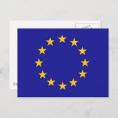 Vlag Europese Unie Briefkaart (Voorkant / Achterkant)