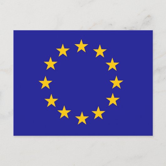 Vlag Europese Unie Briefkaart (Voorkant)