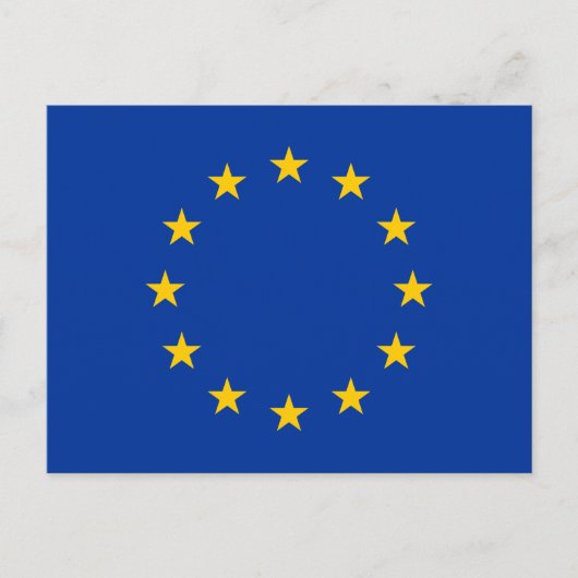 Vlag Europese Unie Briefkaart (Voorkant)