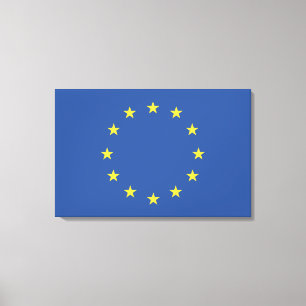Vlag Europese Unie Canvas Afdruk