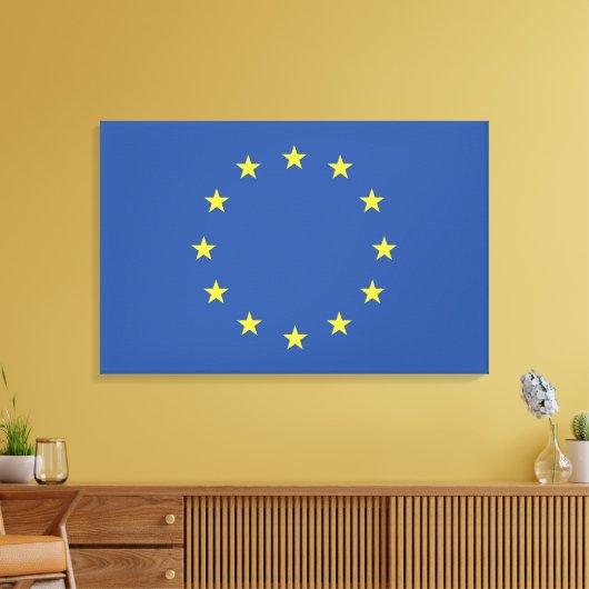 Vlag Europese Unie Canvas Afdruk (Insitu (Woonkamer))