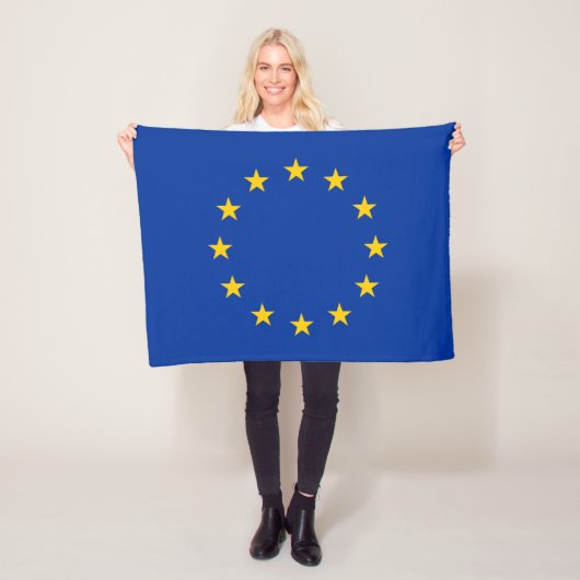 Vlag Europese Unie Fleece Deken (In situ)