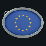 Vlag Europese Unie Gesp<br><div class="desc">Patriottische vlag van de Europese Unie.</div>