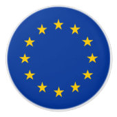 Vlag Europese Unie Keramische Knop (Voorkant)
