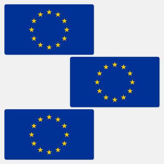 Vlag Europese Unie Labels (Groep)
