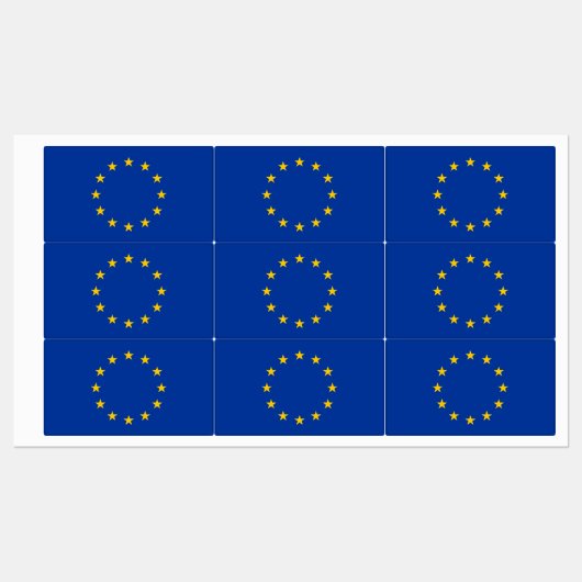 Vlag Europese Unie Labels (Vel)