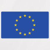 Vlag Europese Unie Labels (Design 2)