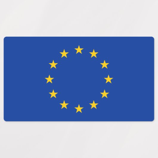 Vlag Europese Unie Labels (Design 1)