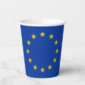 Vlag Europese Unie Papieren Bekers (Links)