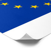 Vlag Europese Unie Poster (Hoek)