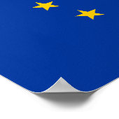 Vlag Europese Unie Poster (Hoek)