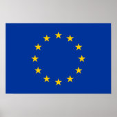Vlag Europese Unie Poster (Voorkant)