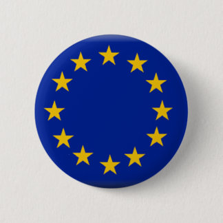 Vlag Europese Unie Ronde Button 5,7 Cm