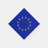 Vlag Europese Unie Servetten (Hoek)