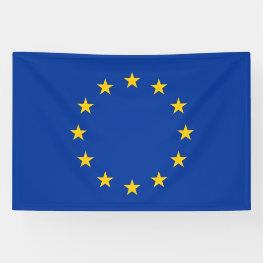 Vlag Europese Unie Spandoek (Horizontaal)