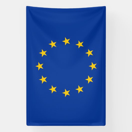Vlag Europese Unie Spandoek (Verticaal)
