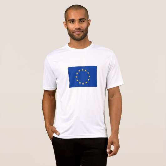 Vlag Europese Unie T-shirt (Voorkant volledig)