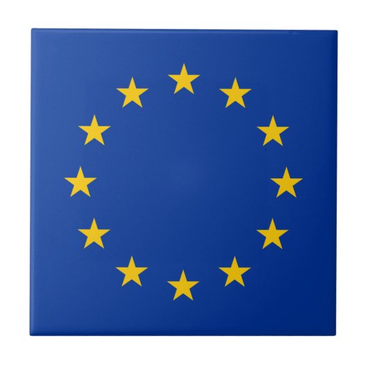 Vlag Europese Unie Tegeltje (Voorkant)
