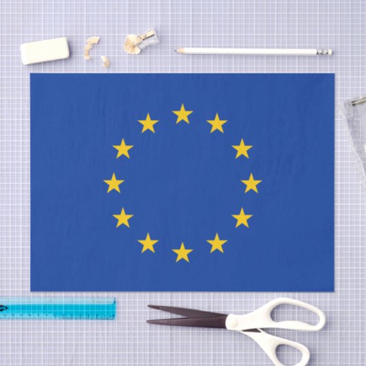 Vlag Europese Unie Tissuepapier (Craft)