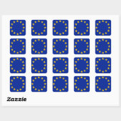 Vlag Europese Unie Vierkante Sticker (Vel)