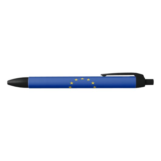 Vlag Europese Unie Zwarte Inkt Pen (Bovenkant)