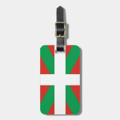 Vlag Euskadi - Baskenland - Ikurri Bagagelabel (Voorkant verticaal)