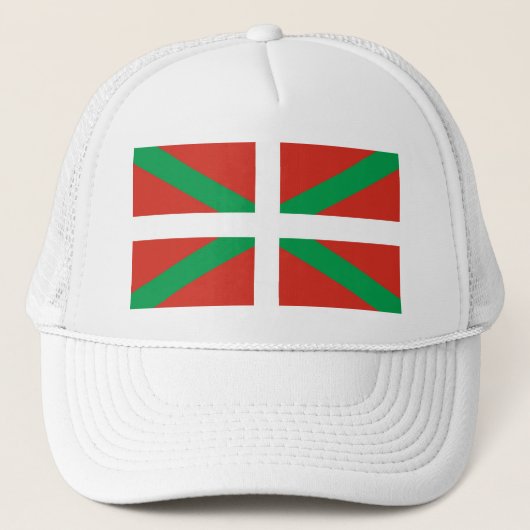 Vlag Euskadi - Baskenland - Ikurri Trucker Pet (Voorkant)