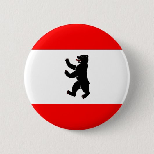 Vlag Fahne Berlijn Duitsland Ronde Button 5,7 Cm (Voorkant)