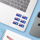 vlag Falkland Islander Sticker (Laptop met iPhone)