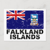  vlag Falklandeilanden Briefkaart (Voorkant)