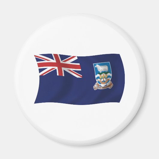 Vlag Falklandeilanden Magneet (Voorkant)