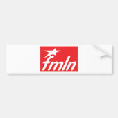 Vlag FMLN Bumpersticker (Voorkant)