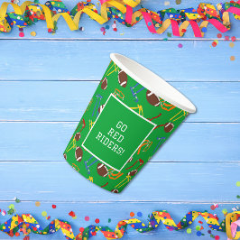 Vlag Football Banket Einde van het Seizoen Party Papieren Bekers