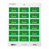 Vlag Football Coach Speler Gepersonaliseerd Etiket (Full Sheet)